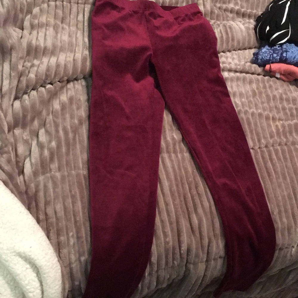 Velvet leggings